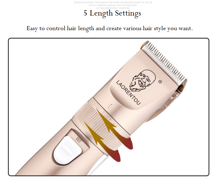 A49USB kotitalouksien hiustenleikkuri