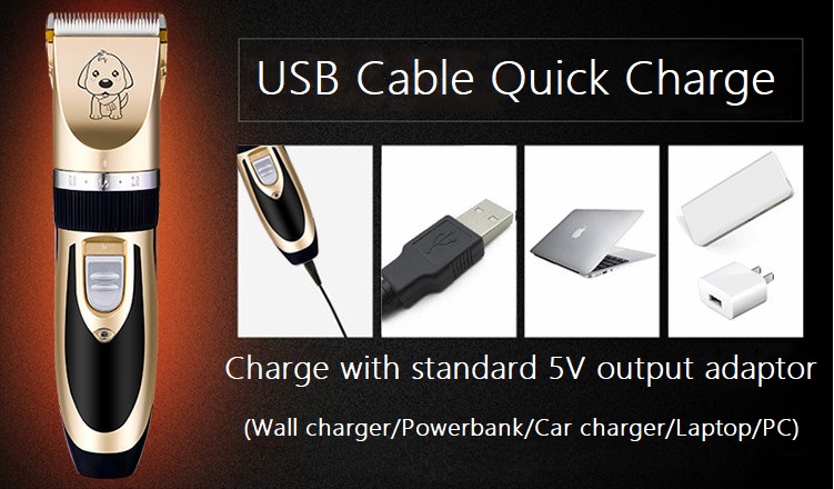 A60 usb johdoton lemmikkileikkuri